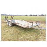 CUSTOM- BUILT - TANDEM TRAILER WITH RAMPS- 21
