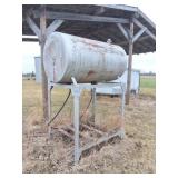 FUEL TANK- ON STAND WITH HOSE