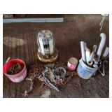 CHAIN LOT- AND KEROSENE HEATER