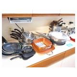 HUGE- POTS- PANS- SKILLETS AND MORE- LOT-