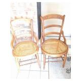 2- CANE BOTTOM CHAIRS