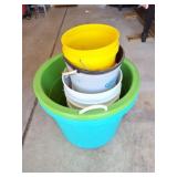 2 MUCK TUBS AND 5 GALLON BUCKET LOT