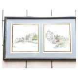 SIGNED AND NUMBERED PRINTS-  DOUBLE FRAMED-