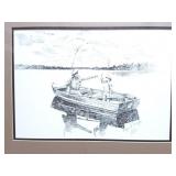 SIGNED- NUMBERED- FRAMED PRINT-  715/1000-
