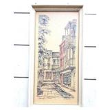 VINTAGE FRAMED PRINT- ORLEANS SR. NEW ORLEANS-