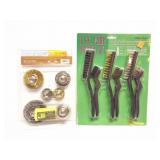 WIRE BRUSHES AND WIRE WHEELS- 2 NEW PACKAGES