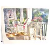 LINDA BAKER- " AFTERNOON CHAT"- NUMBERED- SIGNED-