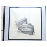 PRINT- SIGNED- FRAMED- NUMBERED PRINT- 143/300-