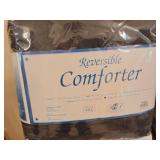 NEW ,ING SIZE COMFORTER- BLACK- NEW IN BAG