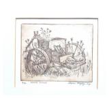 POTATOE PLANTER - SIGNED- NUMBERED PRINT- 6/50-