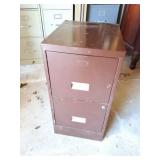 2 DRAWER METAL FILING CABINET