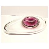 JUMBO- SIGNED GLASS SPECIALTY VASE