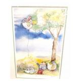 " FLYING FUSH"- SIGNED AND NUMBERED PRINT-