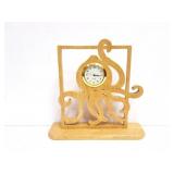 HAND MADE WOODEN OCTOPUSS CLOCK