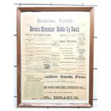 TOMBSTONE EPITAPH- FRAMED PAPER- APPROXIMATELY-