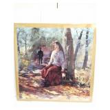 LAVIDA - PRINT- APPROXIMATELY- 26 INCHES SQUARE