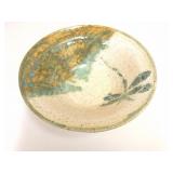 CERAMIC BOWL ON METAL STAND