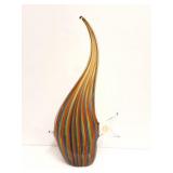 LARFECHEAVY GLASS STRIPED FISH- APPROXIMATELY 13