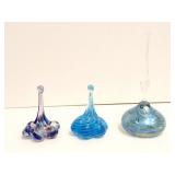 3 - HEAVY GLASS DECOR ITEMS