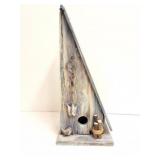 FISHING - BIRD HOUSE- DECOR- APPROXIMATELY 14