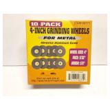 10 PACK OF FOUR INCH GRINDING WHEELS- NEW IN BOX