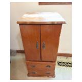 VINTAGE- WOODEN JEWLERY BOX- CABINET
