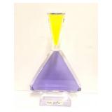SIGHED GLASS ART DECOR- APPROXIMATELY 11 INCHES