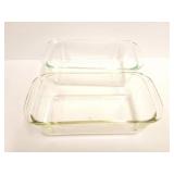 PYREX- GLASS BREAD DISHES