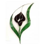 STAINED GLASS- APPROXIMATELY 28 INCHES TALL
