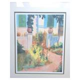 SIGNED AND FRAMED PRINT- APPROXIMATELY- 28 INCHES