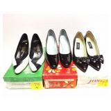LADIES VINTAGE SHOES- 3 PAIRS WITH BOXES