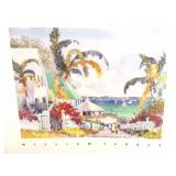 WILLIAM TERNES-" HARBOR WALK"- PRINT-
