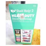 HEAVT DUTY STEEL SHELVING- IN ORIGINAL BOX- TL566