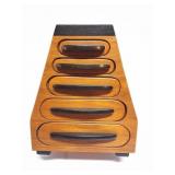 HAND CRAFTED JEWELRY BOX-CHERRY AND EBONY- BY