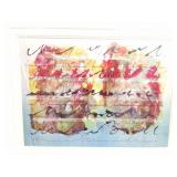 SIGNED PRINT- APPROXIMATELY- 28 INCHES BY 22