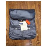 VINTAGE LEATHER GARMET BAG- VERY NICE