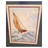 FRAMED ETCHING- C1969 ANTIQUES- BRUCE-