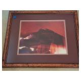 RED MOUNTAIN LANDSCAPE- FRAMED- APPROXIMATELY- 22