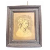 FRAMED ETCHING- C1969- ANTIQUES- BRUCE-