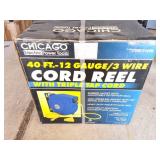 CHICAGO- CORD REEL- 40 FOOT- 12 GAUGE/3 WIRE -