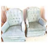 2 MATCHING ROCKING ARM CHAIRS