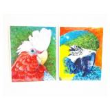 TIM MARSH- PARROTS- PRINTS -NUMBERED- SIGNED-