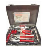 SOCKET AND TOOL SET IN PLASTIC CASE-  CASE HAS