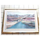 FRAMED PRINT BY JAWANDA- APPROXIMATELY-55 INCHES