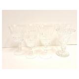 CRYSTAL- ASSORTED STEMWARE - 7 ITEMS