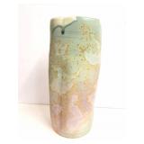 HAMDMADE SIGNED POTTERY VASE- APPROXIMATELY 14