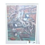 BILL ROSE PRINT- DUCKS- SIGNED- ST. CLAIR FLATS-