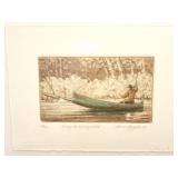 BRUCE LANGTON- " FISHING THE EVENING HATCH"-