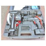 CRAFTSMAN 14.4V- DRILL AND MINI CIRCULAR SAW-