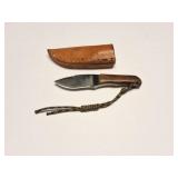 Handmade 4.5INCH KNIFE WITH LEATHER SHEATH